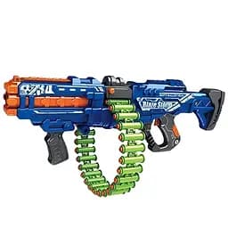 Автомат ZC 7134, 40 мягких патронов, аккумулятор 7.4V, автоматическая стрельба, синий цвет