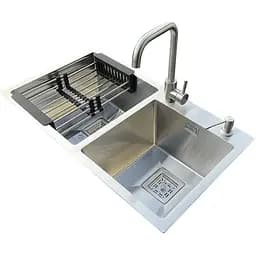 Комплект мийка + змішувач Romzha Arta Nova U-730D (B)