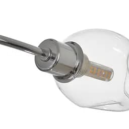 Люстра стельова Brille галогенна в спальню G9 60W CH (LK-659C/6) - мініатюра 4