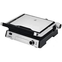 Прижимной контактный электрический гриль Rotex RSM600-XL двухсторонний настольный 2000 Вт