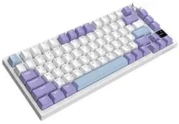 Клавиатура игровая механическая беспроводная Ajazz AK-820WP PRO White-Purple RGB Flying Fish Switch Hot-Swap 2.4G/Bluetooth/USB - мініатюра 3
