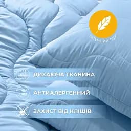Набір Ideia NordicBlue ковдра та подушка, полуторний, штучний пух, 140х210 см блакитний (8-36201) - мініатюра 4