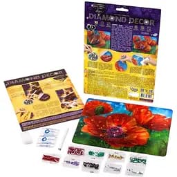 Набір креативної творчості Danko Toys Diamond Decor Маки DD-01-04 - мініатюра 2