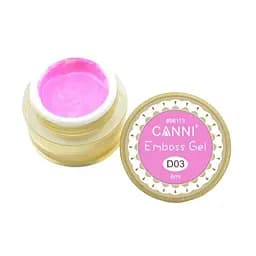 Гель-паста Canni 3D Emboss Gel D03 рожевий 8 мл