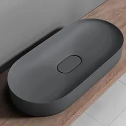 Умивальник Rea Iris 71 grey matt накладний REA-U4306, Сірий - мініатюра 4