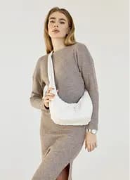 Женская сумка Sambag HOBO S DOLLY Белая 30 х 13 х 8 см (53100808)