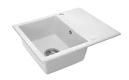 Кухонна мийка гранітна Rea North white ZLE-00127, Білий