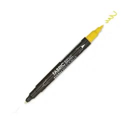 Маркер Жовтий для світлих тканин двосторонній 0.75 мм 1-2 мм 122-S Fabric ball&Brush Marvy