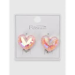 Сережки на клипсі для дівчинки XF11113 Рожевий (2000990555540)