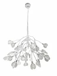 Люстра стельова Levistella 918LP272-36 WH+CL, G4, 36 ламп, білий метал, скло, сучасний стиль для дому