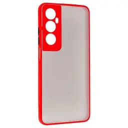 Чехол панель-накладка для Realme C65 4G, Frosted Matte, красный, противоударный чехол с защитой всего корпуса, термополиуретан TPU + поликарбонат PC, ArmorStandart (ARM77888)