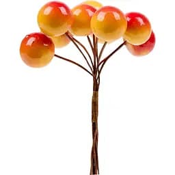 Ягоди декоративні Yes! Fun глянцеві 19 мм 9 шт./пучок жовті (974159)