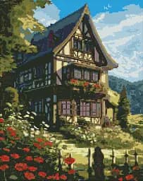 Набір з алмазною мозаїкою Казка у горах AMO7663, 40x50 см