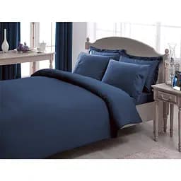 Комплект постельного белья TAC Premium Basic Blue Евро Разноцветный 000229941