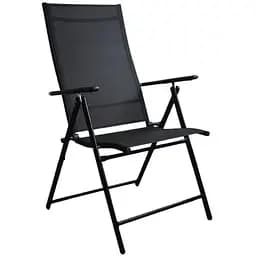Пляжне крісло Jumi Tillvex з регульованою спинкою чорний
