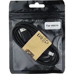 Кабель Toto TKH-56 USB cable microUSB 0.8m Black - мініатюра 2