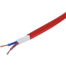 Декоративный кабель Brille IU-2 в тканевой оплетке 2x0.75 RED (1 м) 42-125 красный