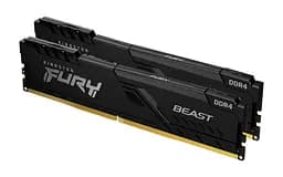 Модуль памяти DDR4 2x32 ГБ/3200 Kingston Fury Beast Black (KF432C16BBK2/64)