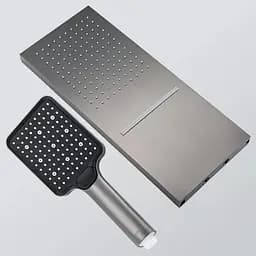 Душова система прихованого монтажу Gungrey Gappo G7107-79, Графітовий хром - мініатюра 4