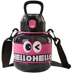 Детская бутылка для воды HELLO-HELLO 680 мл с ремешком, черный Yiwu HP-14-46B