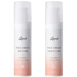 Набір для жирної шкіри Lapush Day & Night: Денний крем з цинком PCA та ніацинамідом 50 мл + Нічний крем з цинком PCA та ніацинамідом 50 мл