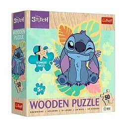 Пазлы "Lilo&Stitch Счастливый Стич" 50 элементов Wooden 20281 Trefl, в коробке (5900511202816)