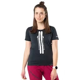 Футболка жіноча Dynafit Graphic Cotton Wmn чорна XL - мініатюра 2