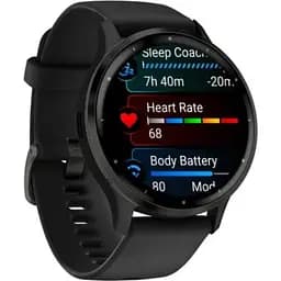 Смарт-годинник Garmin Venu 3 Slate Stainless Steel Bezel with Black Case and Silicone Band [010-02784-01] [104895] - мініатюра 2