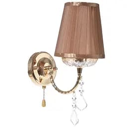 Бра Brille BL-088W/1 з абажуром настінне накладне з вимикачем класичне