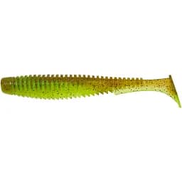 Силикон FishUP U-Shad 4" #204 - Green Pumpkin/Chartreuse (8 шт/уп)