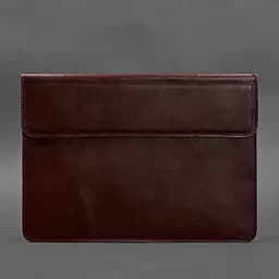 Шкіряний чохол-конверт BlankNote на магнітах для MacBook 13 Бордовий - мініатюра 4