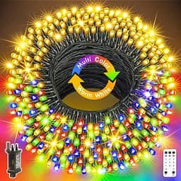 Рождественские огни GYLEFY на открытом воздухе, 80M 640 светодиодных сказочных огней с пультом дистанционного управления и таймером