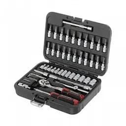 Набор инструментов Intertool Storm ET-8046, 46 ед, Cr-V, 1/4", в кейсе