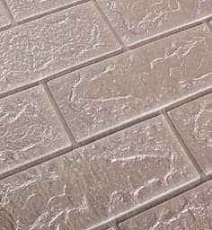 Самоклеюча декоративна 3D панель 3D Loft під цеглу Rose Gold Рожеве золото 700x770x5 мм (347-5)