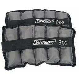 Утяжелители EasyFit 2 х 3 кг для ног и рук с металлом (EF-AWTМ-300)