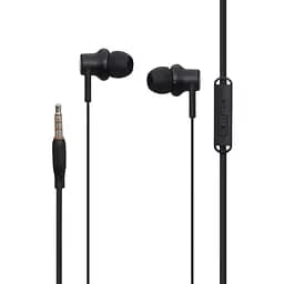 Дротові навушники Celebrat 3.5 mm V2 вакуумні з мікрофоном 1.2 m Black