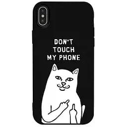 Чохол-накладка Toto Matt TPU 2 mm Print Case Apple iPhone XS Max #58 Cat Dontouch Black