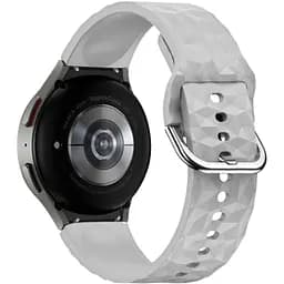 Ремінець для Samsung Galaxy Watch 5 40mm - серій ширина кріплення 20мм силікон Watchbands Diamond (W28-4WB66352299)