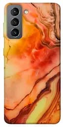 Чохол Demsky Червоний корал мармур для Samsung Galaxy S21 FE