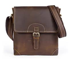 Чоловіча шкіряна сумка Vintage 28х27х5 см sum0012387