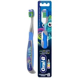 Зубная щетка Oral-B Kids для детей 0+ лет экстрамягкой жесткости серо-голубой 1 шт.