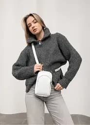 Женская сумка Sambag Modena белая 19 х 11 х 3 см (96193008)