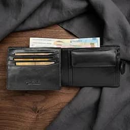 Чоловіче портмоне Tony Perotti Italico з натуральної шкіри 396 nero (90112) Чорне - мініатюра 2