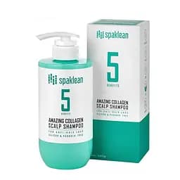 Шампунь восстанавливающий для всех типов волос с коллагеном и аргинином Amazing Collagen Scalp Shampoo Spaklean 500 мл