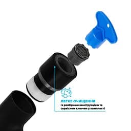 Гігієнічний душ-бідета Drop розбірна дворежимна чорна SHB-2BL/RND - мініатюра 7
