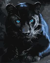 Набор для рисования по номерам "Дика пантера" Ideyka 40х50см КНО6813