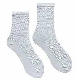 Носки женские "Гипюр" из индийского хлопка белые 213074