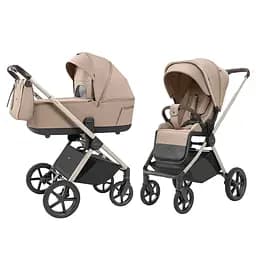 Універсальна дитяча коляска 2 в 1 Carrello Ultra CRL-6527 Floral Beige з системою Memory Button та термолюлькою