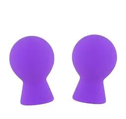 Помпи для сосків DreamToys Lit-Up Silicone Nipple Suckers Pleasure Pumps 7 см фіолетовий