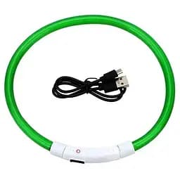 Светодиодный LED ошейник для собак с зарядкой USB